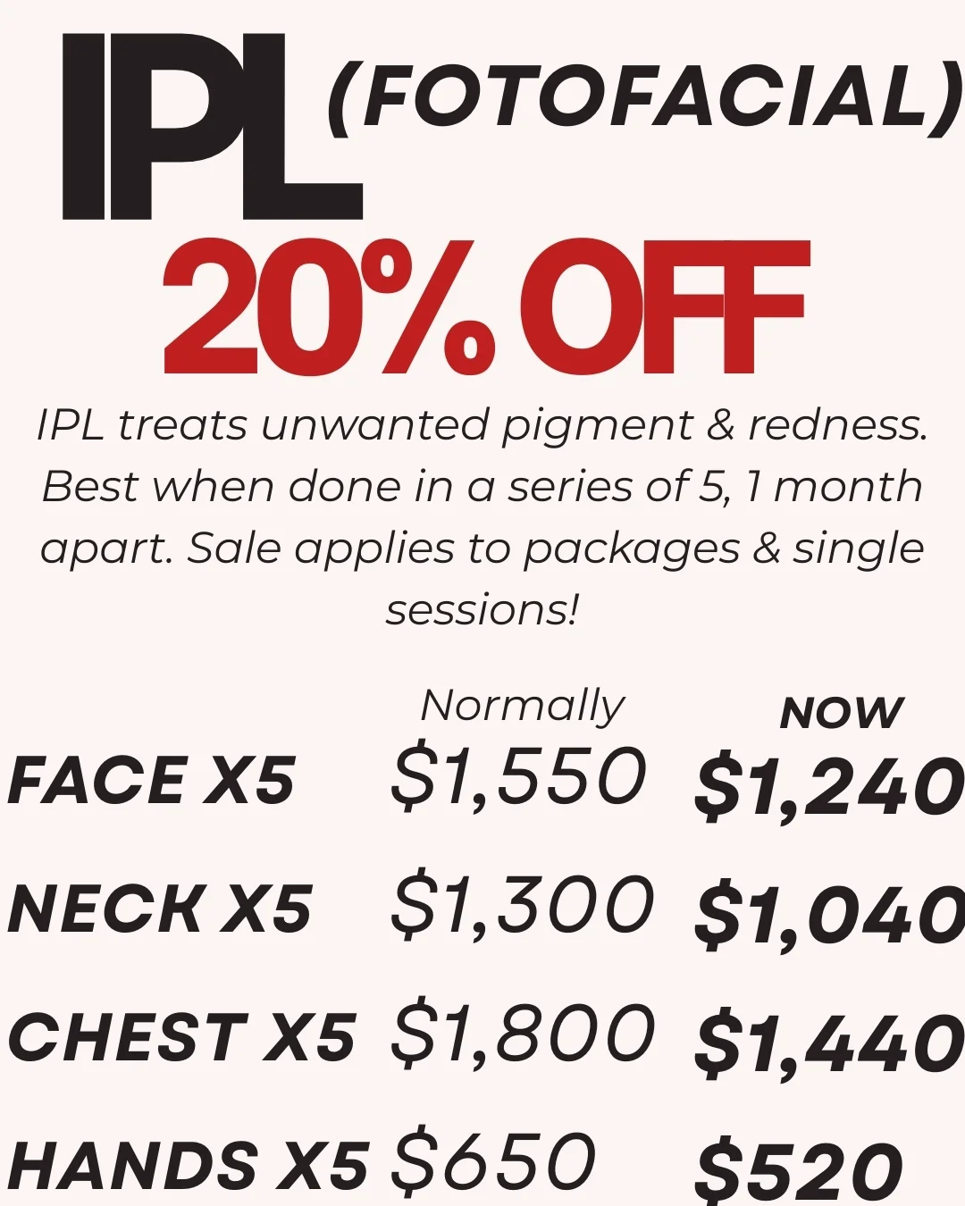 DermaCure of Valencia Specials