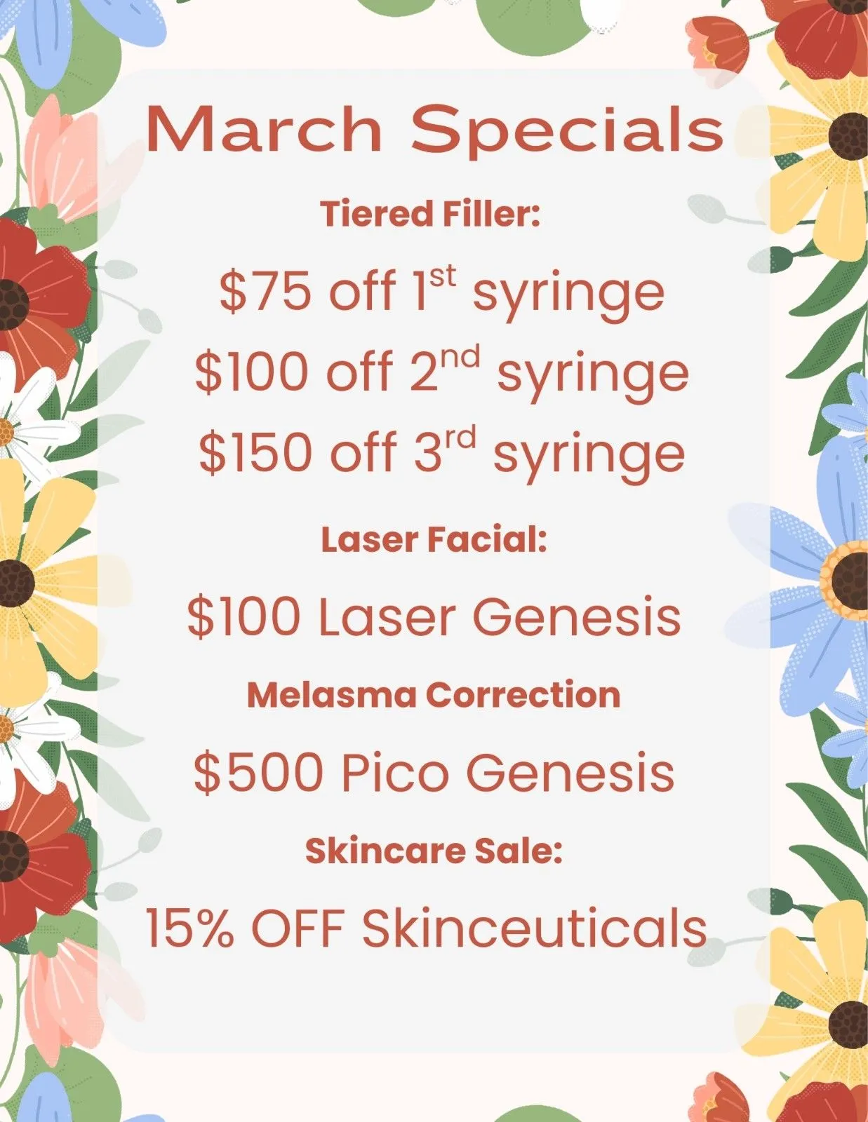 March Specials