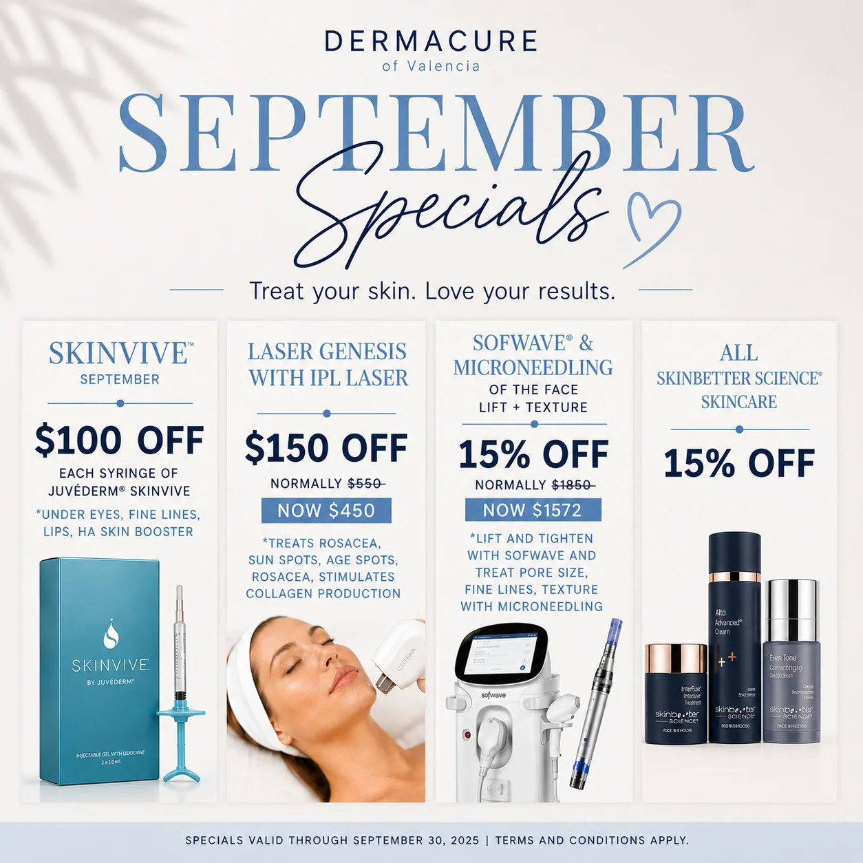 September Specials promotion